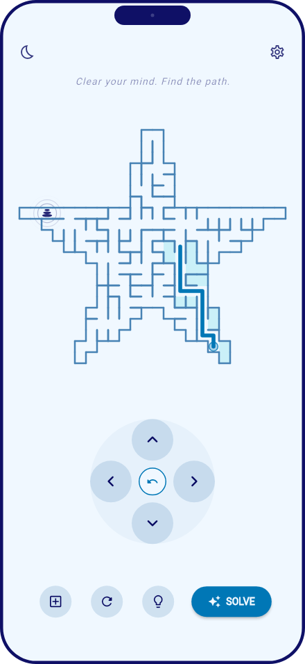 Mazefulness app screenshot 4 of 6 (iphone, light theme)