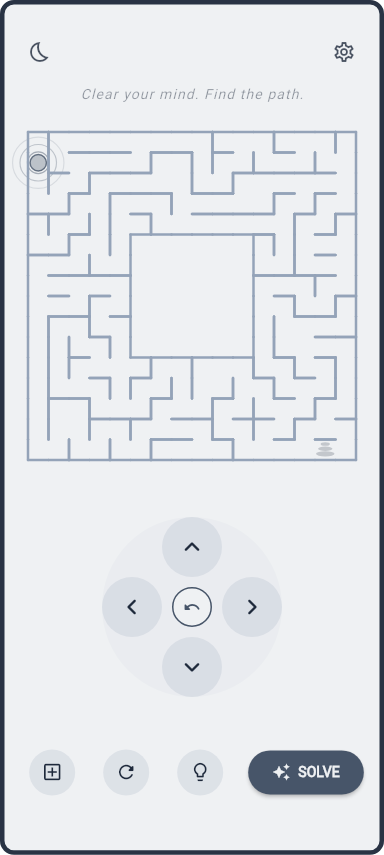 Mazefulness app screenshot 1 of 6 (pixel, light theme)